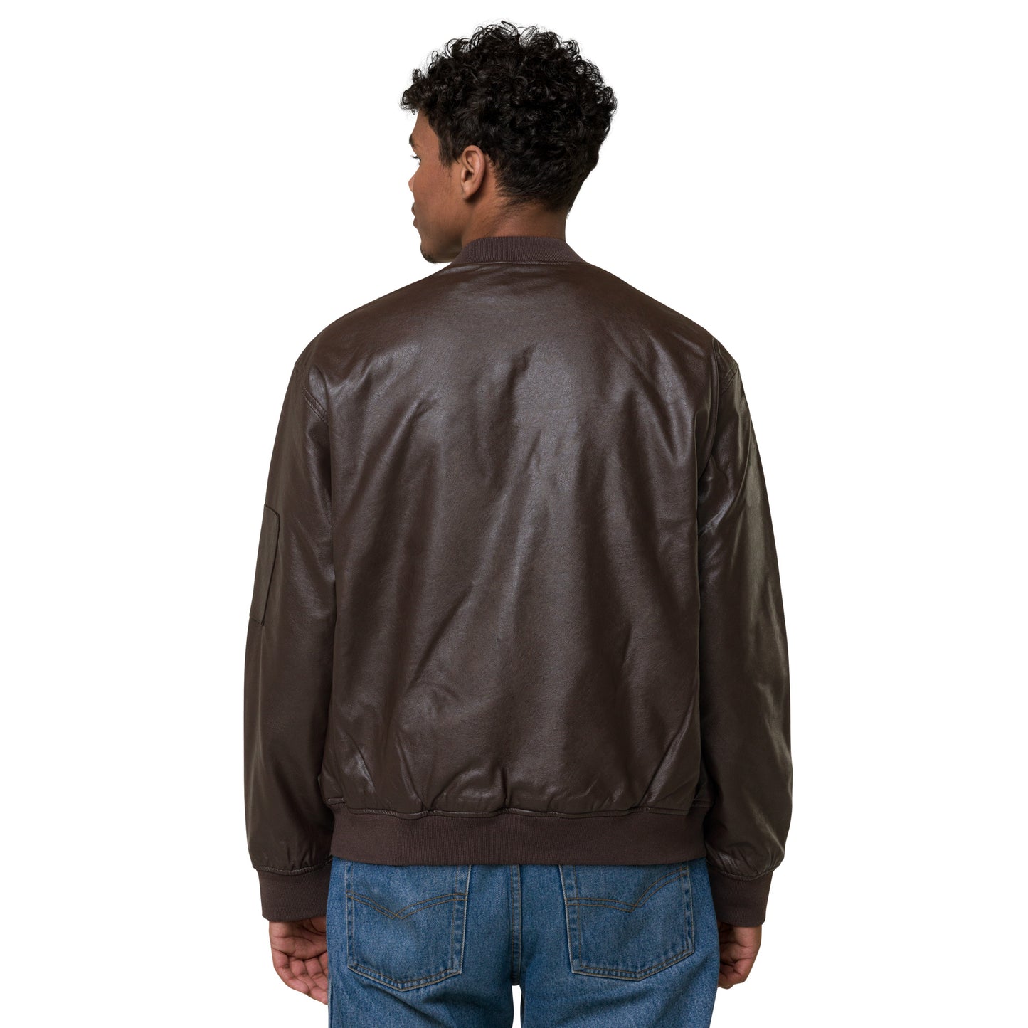 DOPiFiED Leather Bomber Jacket