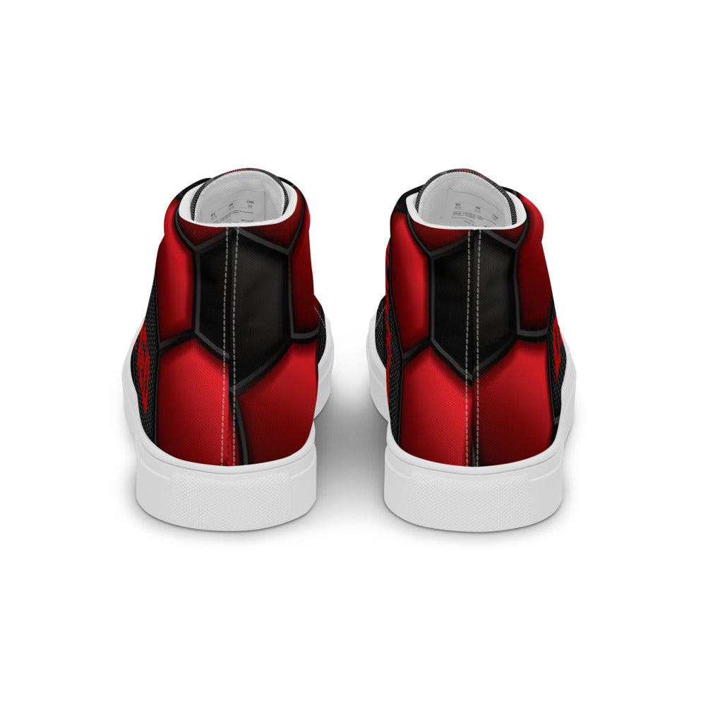 "DOPIFIED REDTron" Men’s high top canvas shoes