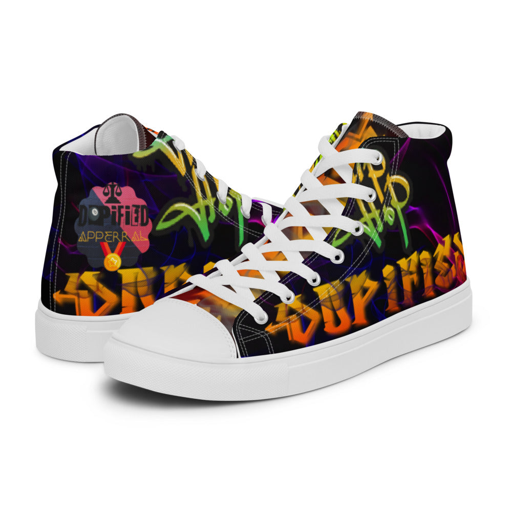 "DOPiFiED Bros" high top canvas shoes