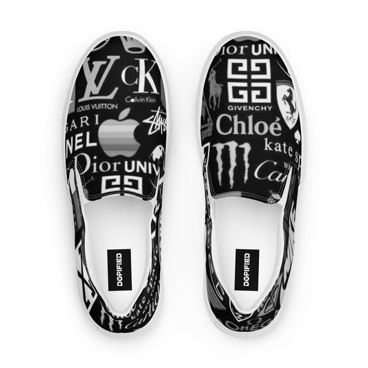 "DOPiFiED ReMiXdesigner" Men’s slip-on canvas shoes