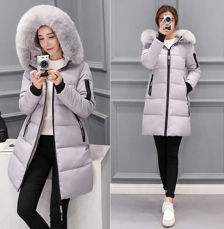 Plus size jackets women coats winter solid thick parkas woman clothing hot sale hooded zipper warm overcoats female clothes
