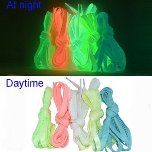 Fashion 1 Pair Luminous Shoelace Men Women Shoe Laces Glowing Led Fluorescent Shoeslace for Sneakers Canvas Shoes Strings