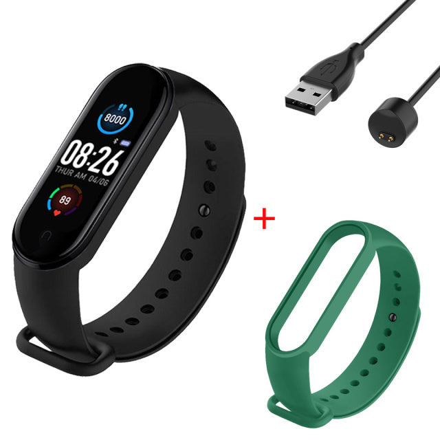 M5 Smart Bracelet Sports Fitness Tracker Women/Men Digital Wrist Watch Heart Rate Health Monitor Digital Clock For Android IOS
