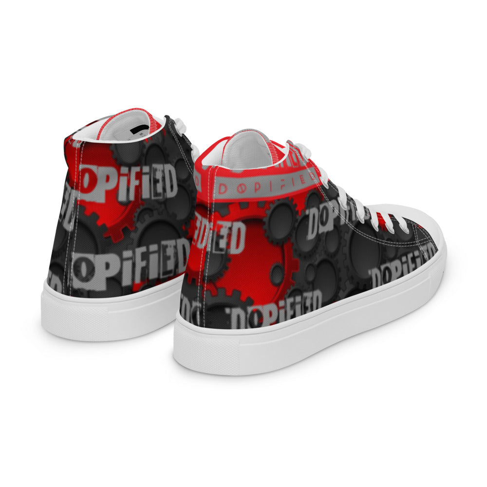 "DOPiFiED LadY" high top canvas shoes